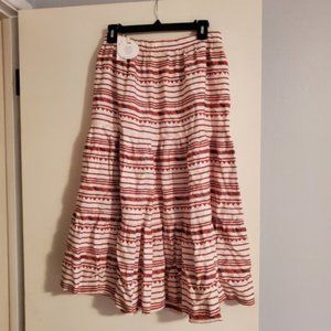 NEW with Tags Lupita Tiered Midi Skirt from Anthropologie